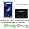 Zehon 100pcs Fishing Glow Sticks Clip on Pole for Rod