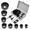 11/16-Piece Woodworking Hole Saw Set – Carbon Steel Hole Cutter