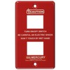 Keystone Design Accessory Red Mercury Switch Plate 2-Gang MESWPL2R