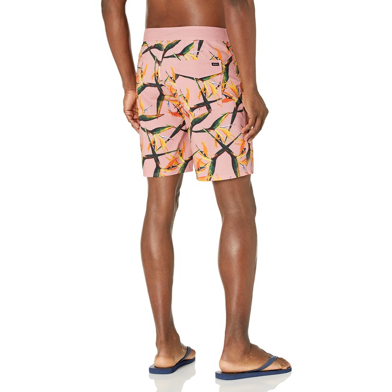 RVCA Men's Va Trunk Shorts, flamingo