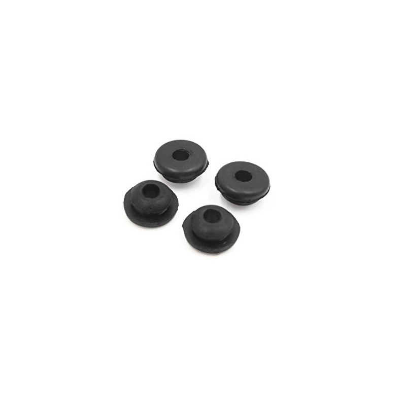 sourcingmap 4pcs 6mm Hole Diameter Black Rubber Shock Absorber Bushings