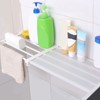 Tension Rod Shelf 14.2 Inch Width Nail Free Expandable Storage