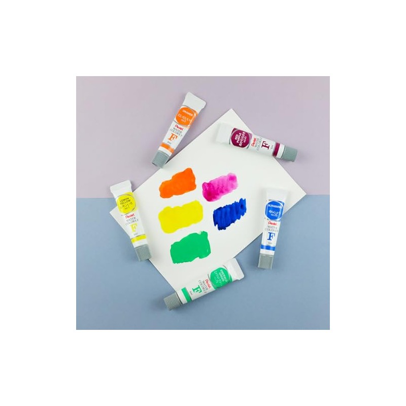 Pentel Arts Acuarelas, Colores Vívidos, Estuche con 24 Piezas, WFRS-24