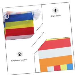 Kichvoe Buddha Prayer Flag Five Color Hanging Banner for Temple Decoration Buddhist Themed Flag Decor for Courtyards and Special Occasions
