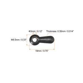 uxcell Frame Turn Button, 3/4" Metal Ridged with Screws for Hanging Pictures, Photos, Drawings and Posters, 100 Pcs (Black)