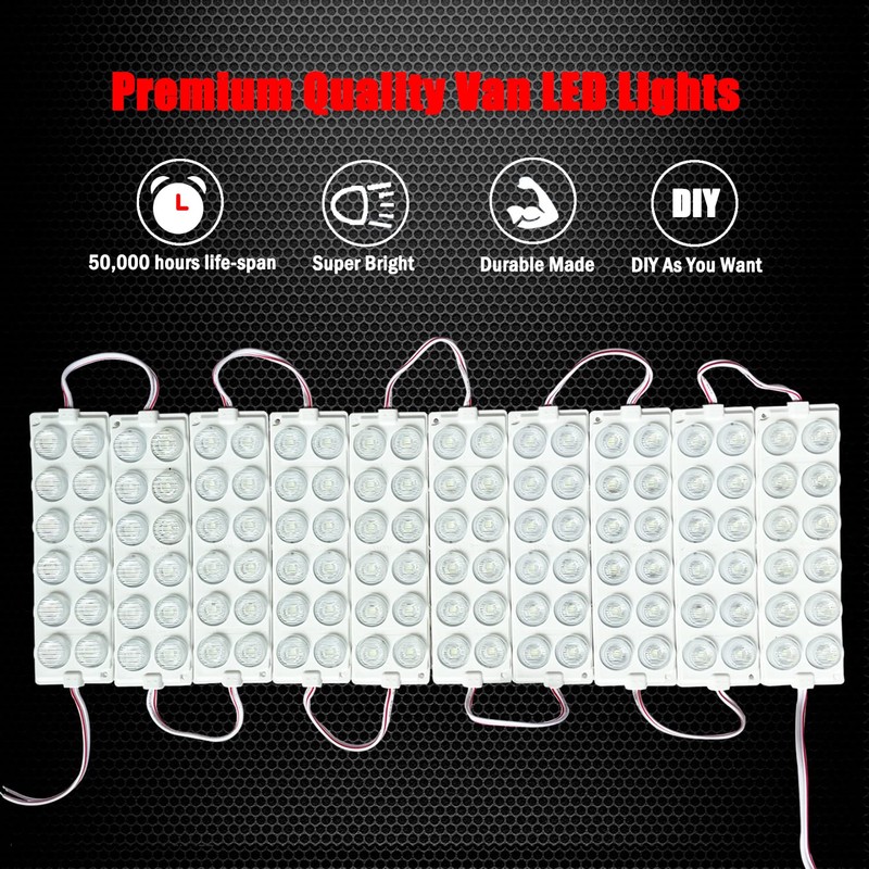 Ampper 12V Interior Van Lights, 120 LEDs Interior Light for