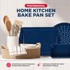 BAKKEN Kitchen Baking Pan Set - Nonstick Coating, Carbon Steel