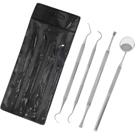 ELGEN Dental Instruments Scaler Tools Teeth Cleaning 4pc Oral Hygiene Deep Set Kit Pro