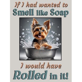 Yorkshire Terrier Yorkie pet dog funny flexible fridge magnet