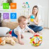 AKILION Baby Toys 0-6 Months Rattle Activity Ball, Sensory Baby