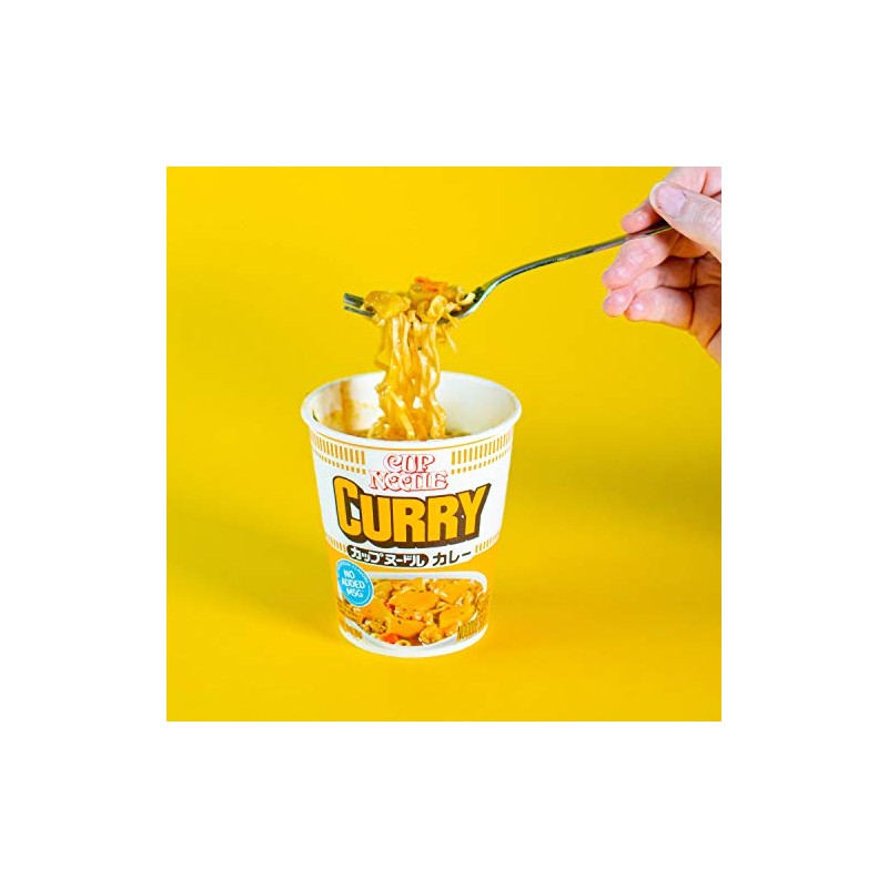 Nissin Cup Noodle Ramen Noodle Soup, Curry, 2.82 Ounce (Pack
