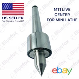 BLUE FOX TOOLS MT1 Live Center Morse Taper 1MT Double Bearing Mini Lathe