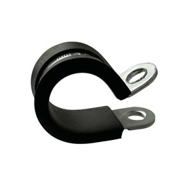 Boltza® W1 Zinc Plated Mild Steel Rubber Lined P Clips Hose Pipe Clamp P-Clips 23mm x20