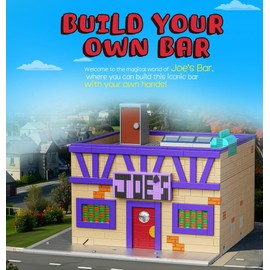 FALAGIL Modular Building Kit,Joe's Bar Building Set for Adult, Ideas Gift for Fans, Movie Building House Sets Diner Brick Building Blocks for Adults(1748 Pieces)