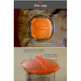 Rumble Jar - Next-Gen Cold Brew Coffee Maker for Mason Jar - 200 Micron Filter Is Ideal for Coarse Grounds & Stronger Coffee - Includes Cotton Filter Sock