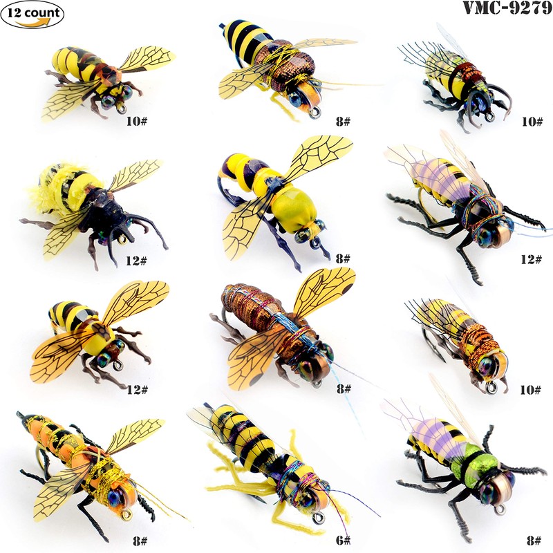 Fly Fishing Set Fly Assortment - Wild Bee Flight Series
