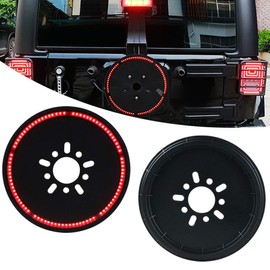 Spare Tire Brake Light Wheel Light 3rd Third Brake Light for Jeep Wrangler 1990-2021 JK JL YJ TJ, Red light