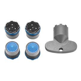 4 x M16.5 Perlator Screw-In Aerator with Key Full Flow Original Perlator Tap Insert for Fittings with Internal Thread