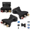 custom-sign HDMI Male to 3 RCA Female Composite AV Video