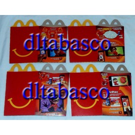 McDonald's THE INCREDIBLES 2 McDonald's Happy Meal Box Set Mr Mrs Violet Dash Party NEW