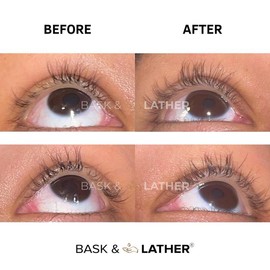 LASH SERUM | Eyebrow & Eyelash Growth & Thickness | Castor Oil & Jojoba Formula | 3-Month Supply | Daily Nourishing Serum for Fuller Lashes & Brows