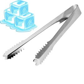 Mini Stainless Steel Tongs | 18cm / 7" Tongs for Candy Buffet, Ice Cubes, Salad, and More - Perfect for Wedding Parties, BBQs, and Picnics