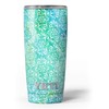 Design Skinz Green and Blue Wtaercolor Fractal Pattern - Skin