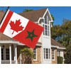 3×5 FT Canada Morocco Flag, Large 100D Canadian Moroccan Friendship
