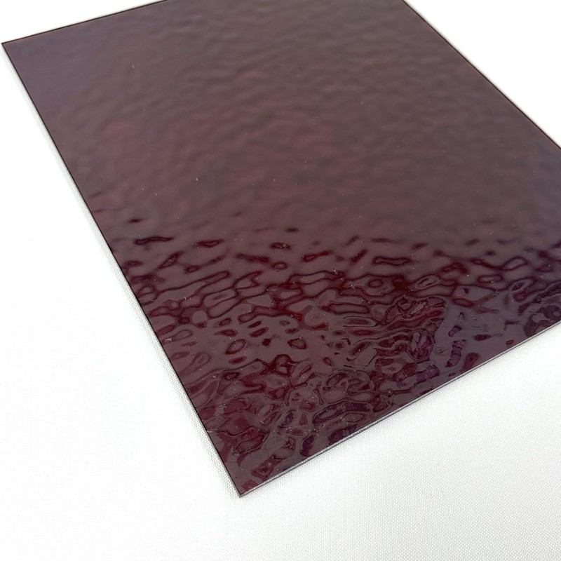 Wissmach Stained Glass Sheet: Dark Purple English Muffle (8"x12"-1 Sheet)