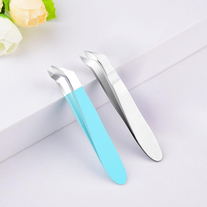 CALLARON Nail Art Pliers Fingernail Scissors Nail Cutter Mini Tweezers