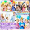 83pcs Coronas Rey Diy De Carton Dorada Fiesta Con Calcomanía