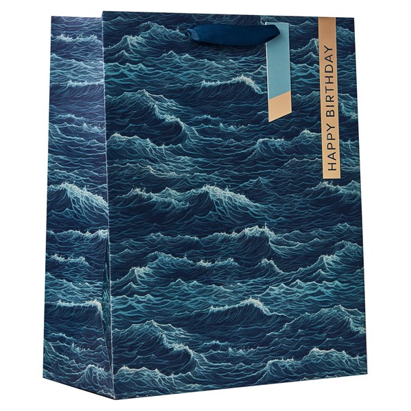 Design By Violet Umi Large Gift Bag – Ocean Wave