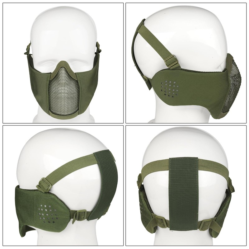 VPZenar Military Helmet,Airsoft Mask Full Face Protection and Googles,MICH Helmets