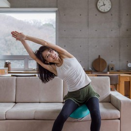 Relaxing Work Fitness Goods, Refreshing Core Ball, Green, 11.8 inches (30 cm)