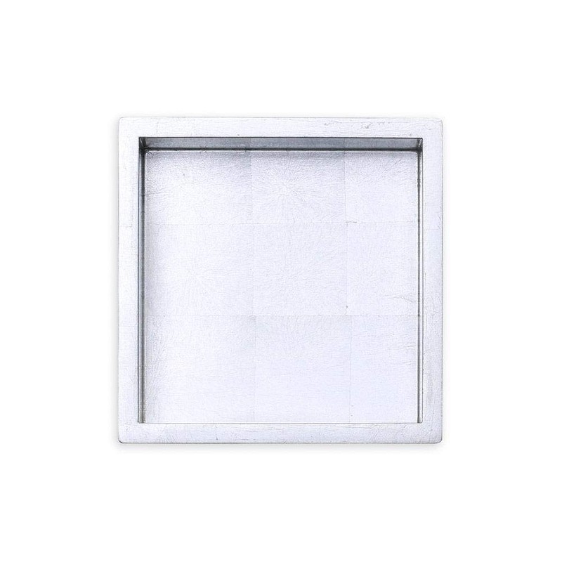 Caspari Lacquer Cocktail Napkin Holder in Silver - 1 Each