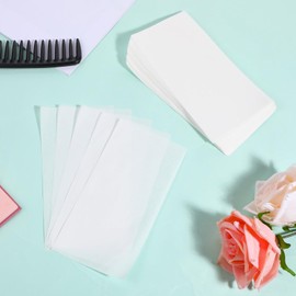 100PCS Disposable Salon Perm Papers, Thin End Papers for Hair Perm, High Temperature Resistance Hair Wrapping Paper Hairs Curling Paper Styling Accessories for Homes Cold and Hot Perms (15 X 7.5cm)