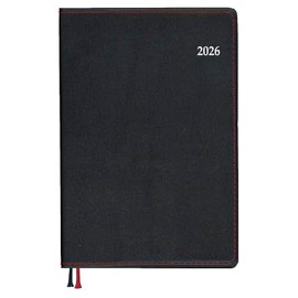 Daigo Notebook 2026 Schedule Book, Appointment Weekly Vertical A6 Black, E8435, Starts on December 2025