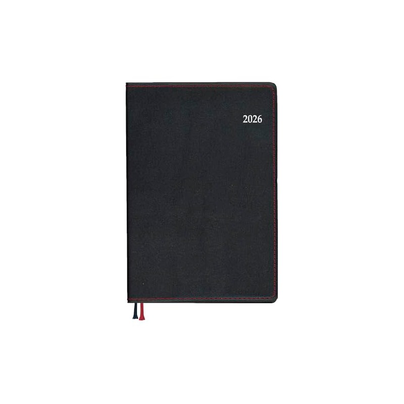 Daigo Notebook 2026 Schedule Book, Appointment Weekly Vertical A6 Black,