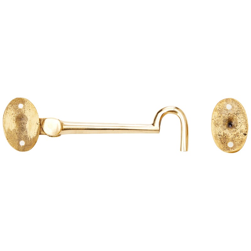 Merriway BH02549 Solid Brass Silent Cabin Door Hook and Eye