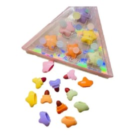 1 Estuche Mini Labiales En Forma D Estrella Kawaii 6 Piezas                                                                                           