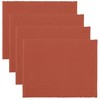 LINUM Plain Pack of 4 Placemats 35 x 46 cm