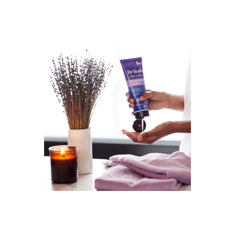 Dr Teal's Crema Corporal Con Melatonina y Aceites Escenciales de
