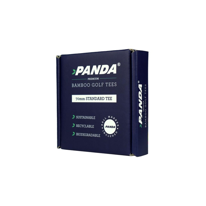Panda Premium Bamboo Golf Tees - 70mm | Quantity 30