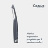 Culinare Angled Swivel Peeler, Grey, Plastic/Stainless Steel, Angled for Comfortable