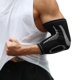 Elbow Brace, 1 Pair Elbow Bandage for Women Men, Sports Elbow Support for Volleyball, Fitness Bandage for Relieving Tennis Elbow, Left and Right M/L/XL