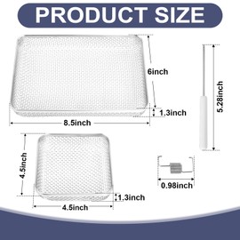 RV Furnace Screen for RV Water Heater Vent Cover, Stainless Steel Mesh with Installation Tool