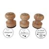 Stamp Set of 3 Wooden Stamp “Ein kleines Dankeschön, selbstgemacht,...für