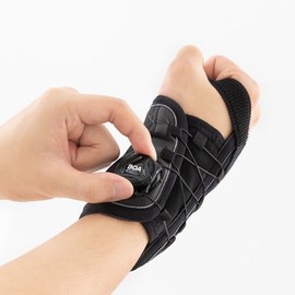 SOZO Boa - Muñequera micro ajustable para lesiones de muñeca, dolor, túnel carpiano, tendinitis y artritis. Muñequera con férula (izquierda, mediana)