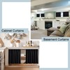 Extra Wide Blackout Curtains for Small Bedroom Windows, 2 Panels