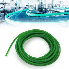 Polyurethane Belt, Drive Belt, High Performance Urethane Round Belt, Polyurethane Round Belt, Green Rough, for Drive Transmission (5 mm x 10 m)